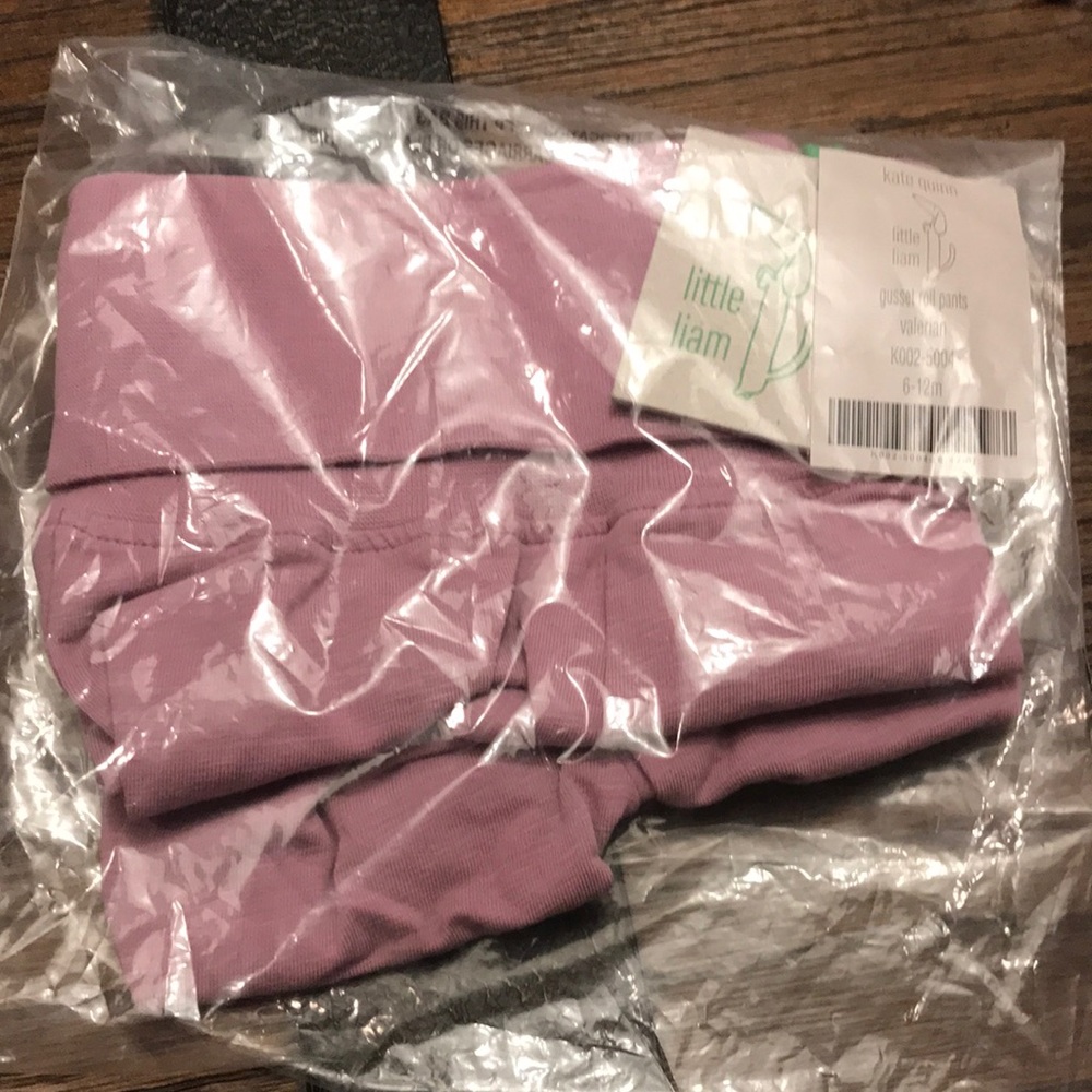 NWT kate quinn little Liam gusset roll pants in valerian, 6-12mo